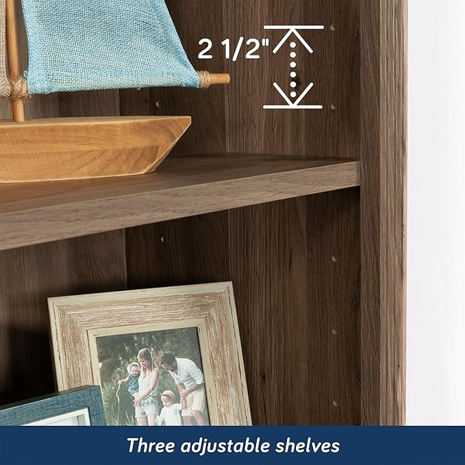 Sauder Miscellaneous Storage Bookcase, Salt Oak Finish