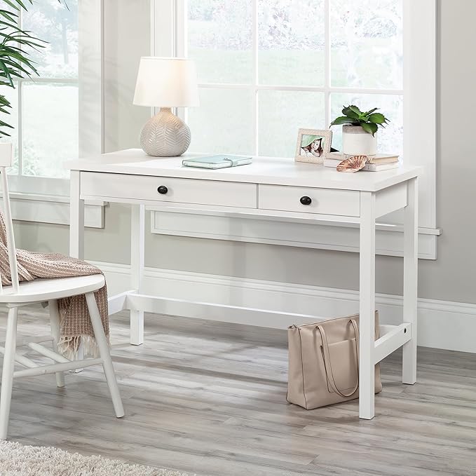 Sauder County Line Desk, Soft White Finish
