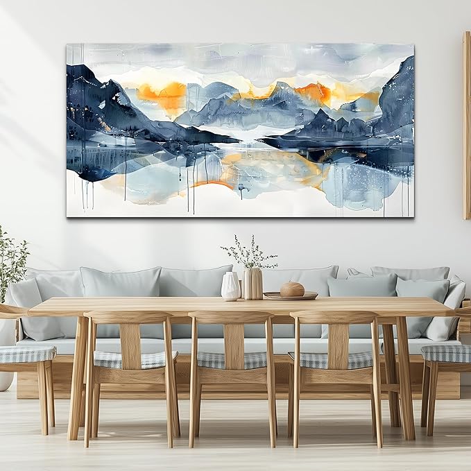FUHAIHUA Large Canvas Wall Art For Living Room Home Decorations For Bedroom Office Wall Decor Abstract Watercolor Pictures Aesthetic Paintings Art Prints Contemporary Decor 30x60 In