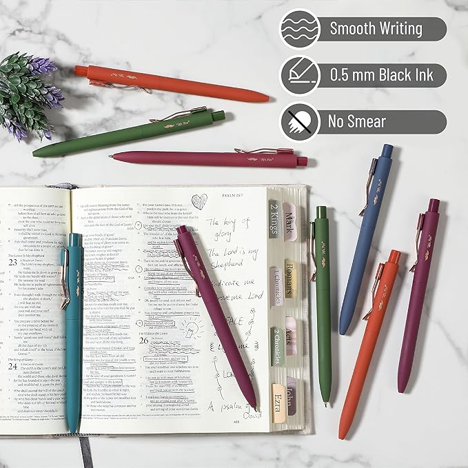 Mr. Pen- Ballpoint Pens, 12 Pack, Vintage Color Barrels, Black Ink, Pens Ballpoint Smooth Writing Pens