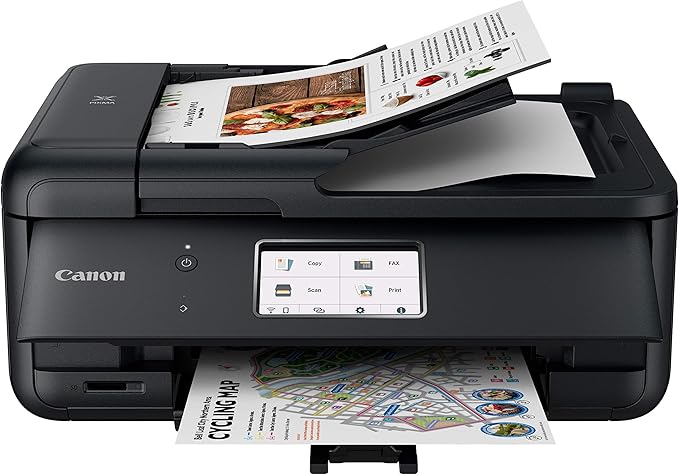 Canon TR8620a All-in-One Printer Home Office | Copier, Black & Ink 1432C002 Photo Paper Plus Glossy II 5" x 7" 20 Sheets & PGI-280XL/CLI-281 5 Color Pack