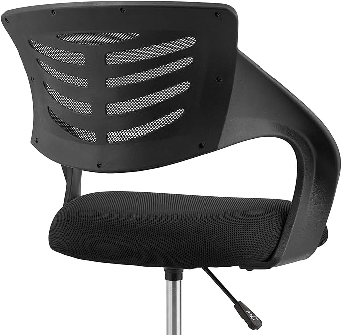 Modway Thrive Drafting Chair - Tall Office Chair for Adjustable Standing Desks in Black