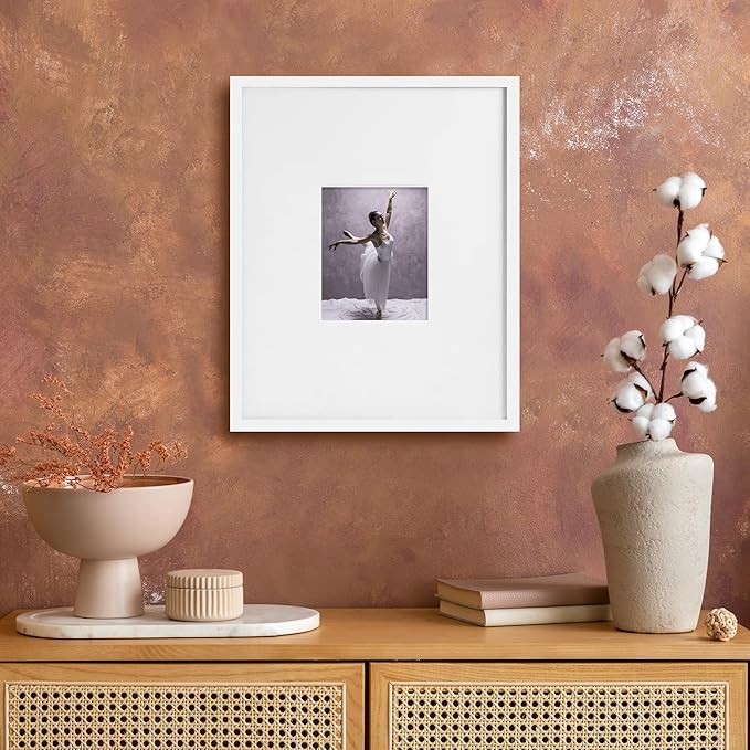 artisane home goods - Gallery Frame 1.0, Picture Frame, 16x20 White, Gallery Wall Frame Set, Large Picture Frame, Oversized Mat (4x4, 4x6, and 5x7)