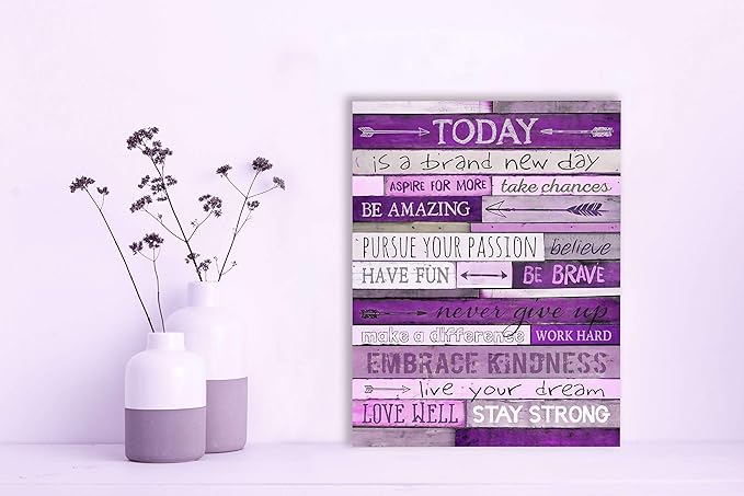 CGXART Inspirational Wall Art With Office Wall Decor For Bedroom Teen Girl Wall Pictures For Living Room Wall Decor For Bedroom Word Artwork For Home Walls Teenage Girl Room Decor 12 x 16 Inch