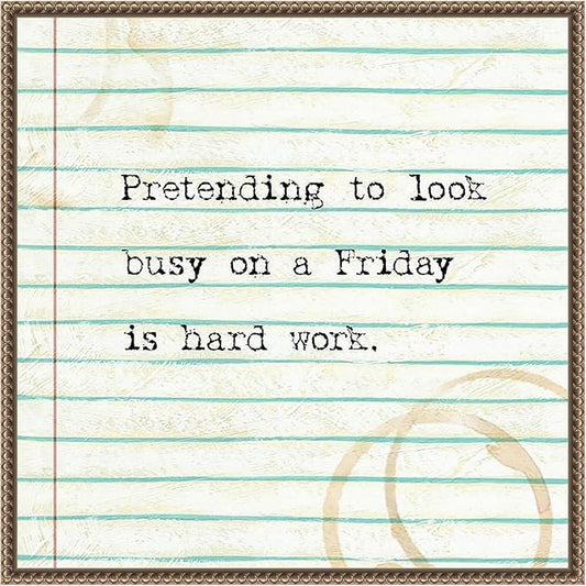 Amanti Art Framed Canvas Wall Art 22x22 Office Snark IV by Studio W, Framed Wall Art Canvas, Typography Artwork, Traditional Decor, Medium Poster Painting for Living Room, Bedroom, Bathroom, Kitchen,
