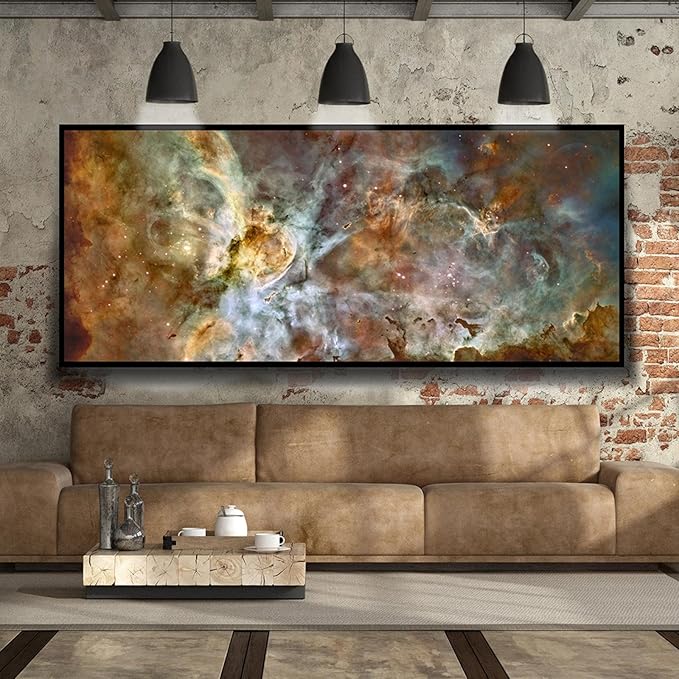 ZHMANLUCK Large Picture Painting Artwork for Office Wall Decor Poster And Print Wall Art Museum Picture For Room Decoration 100x200cm/(39x79inch) with-Black-Frame