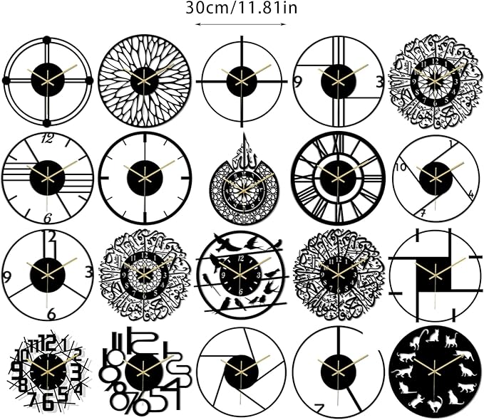 Wall Clock Accurate Timekeeping Wall Clock Not Ticking Battery Operated Wall Clock Minimalistic Wall Clock for Kitchen Offices Clock (Jscc006 A)