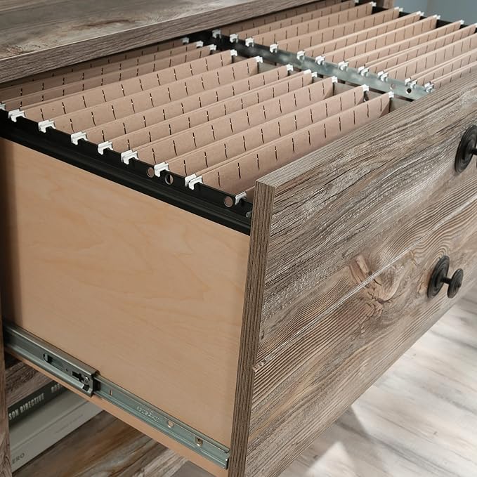 Sauder Granite Trace Lateral File, Rustic Cedar Finish