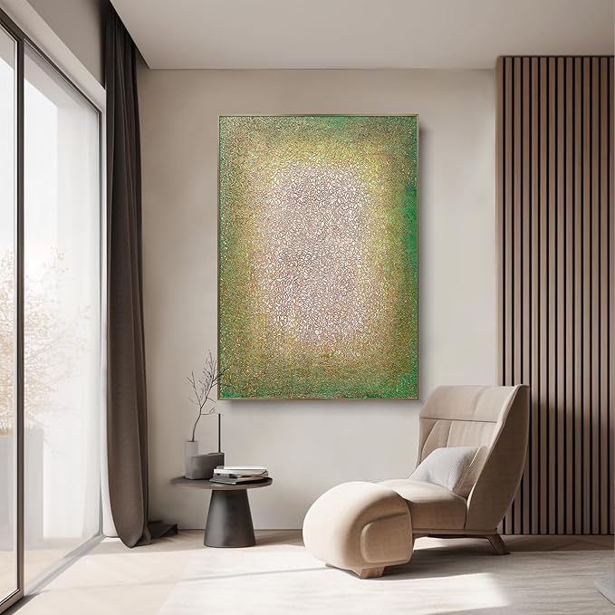 BrightA Large-scale wall hand-painted texture relief artworks - versatile decorative items for bedrooms and living rooms - creating a personalized artistic home environment 47.2"x67"