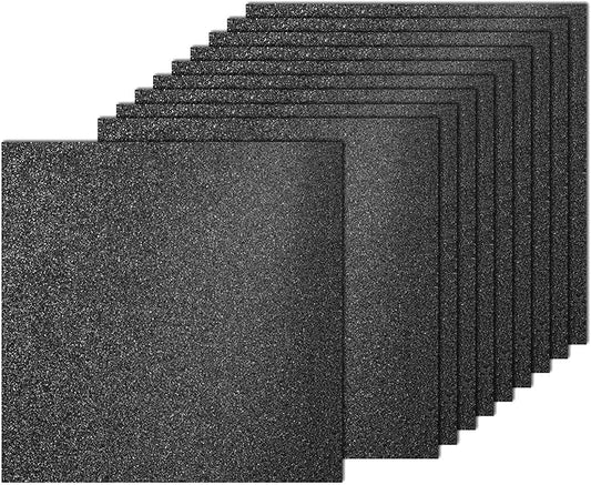 PATIKIL 40Sheets Black Glitter Cardstock, 12x12In Glitter Paper Card Stock Shiny Scrapbook 250gsm Sparkly Paper Large Shimmer for Crafts Scrapbook DIY Art Wedding Party