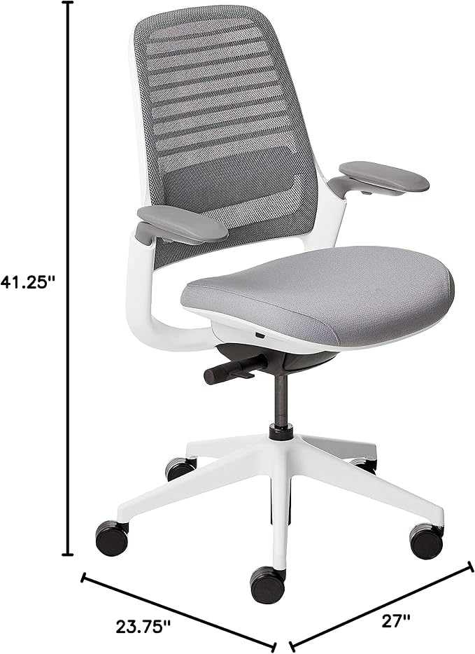 Steelcase Series 1 Office Chair, Carpet Casters, Grey