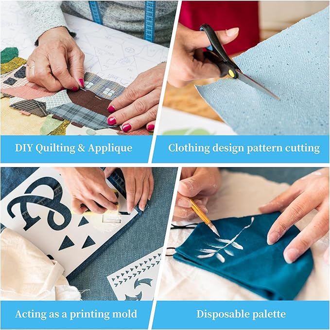 Heavy Duty Freezer Paper Sheets for Quilting, Applique & Piecing - 8.5x11 Inches, 20 Sheets - Printable, Laser Cuttable Freezer Paper for Quilters