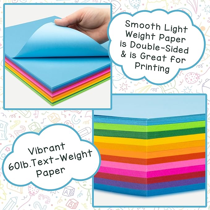 Hygloss Yellow Colored Paper - 24 lb, 89 GSM, Acid-Free, Fade-Resistant, 8.5x11-Inch Letter Size Color Copy Paper, 90 Sheets