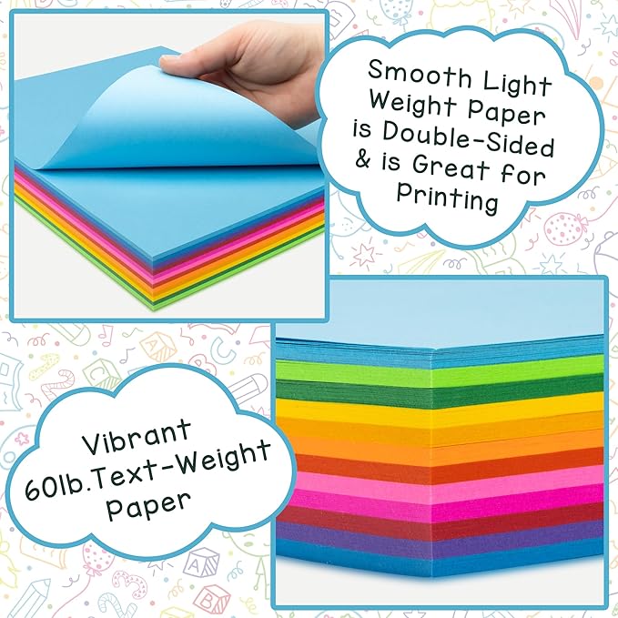 Hygloss Purple Colored Paper - 24 lb, 89 GSM, Acid-Free, Fade-Resistant, 8.5x11-Inch Letter Size Color Copy Paper, 90 Sheets