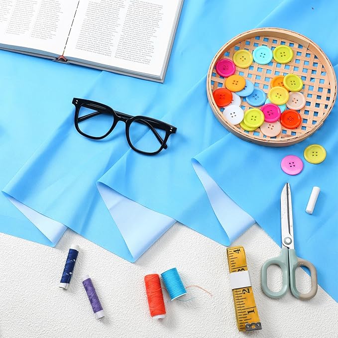Bulletin Board Fabric 48 '' x 107 '' Class Fabric for Classroom Bulletin Board Decor, Pillows, Curtains, Crafts(Blue)