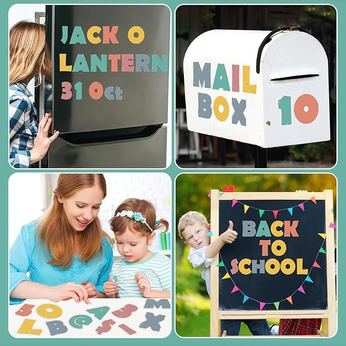 260pcs Bulletin Board Letters for Classroom 4” Letters Combo Pack Set We Belong Classroom Decorations Alphabet Numbers Symbols Letters for Bulletin Board Cutouts Card for Classroom Decor