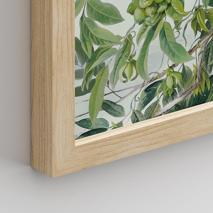 SIGNWIN Framed Poster Bathroom Decor, Wall Art Room Decor Multicolor for Living Room, Bedroom, Office Botanical Floral Garden Zen Flower Classic Vintage Illustrations Bohemian - 8"x10"x 8 Natural