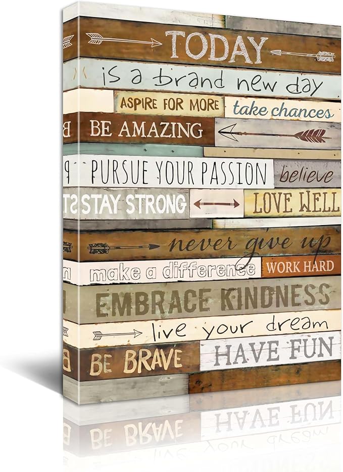 Inspirational Wall Art for Office Large Wall art Quotes Theme Wall Decor for Women Motivational Canvas Prints Framed Modern Office Decor Canvas Wall Art Size 24 x 36 Inch