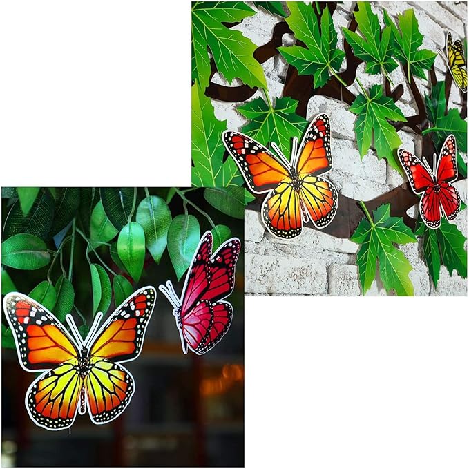 60 Pieces 70 x 55 Inch Classroom Big Tree Bulletin Board Set with Leaves and Butterflies, Woodland Whimsy Decor with 180 Pieces Removable Glue Point Dots for School Decoration (Light Green Leaves)