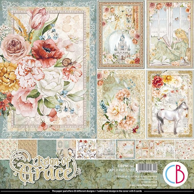 Reign of Grace Paper Pad 12"x12" 12/Pkg