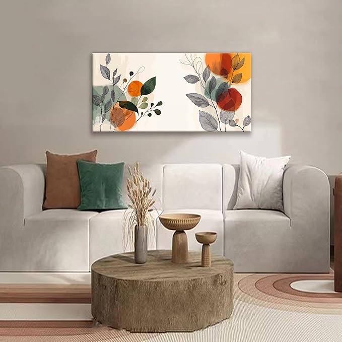 Suconvng Canvas Art Wall Decor Print Paintings Modern Boho Wall Art Prints Pictures Ready To Hang Pictures For Bedroom Bathroom Office Kitchen Home Aesthetic Wall Decor Artwork 20" × 40"