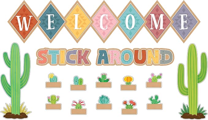 Teacher Created Resources Happy Cactus Crew Welcome Bulletin Board (TCR6953)