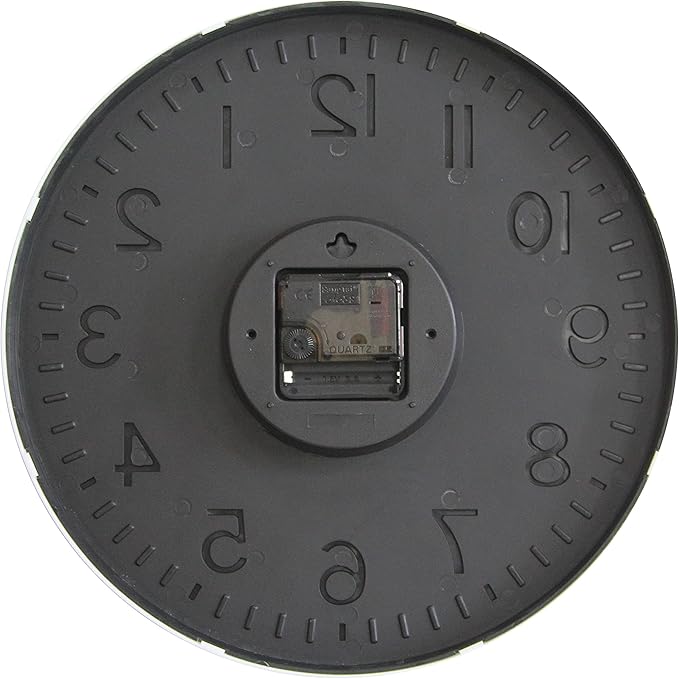 HZDHCLH Modern Wall Clocks Battery Operated,12 inch Silent Non Ticking Round Clock for Wall,Wall Clock for Kitchen Bedroom Living Room Office Classroom Decor (Black and Silver)