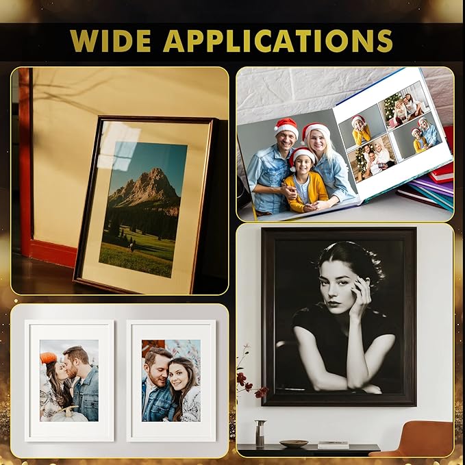 A-SUB Premium Photo Paper High Glossy 5x7 Inch 72lb for Inkjet Printers 50 Sheets, Single Sided