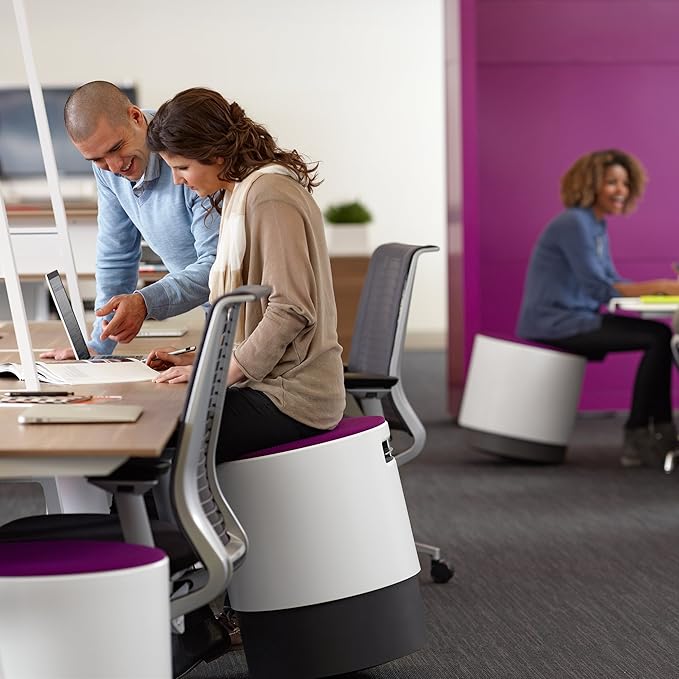 Steelcase Turnstone Canary Fabric Chair, White
