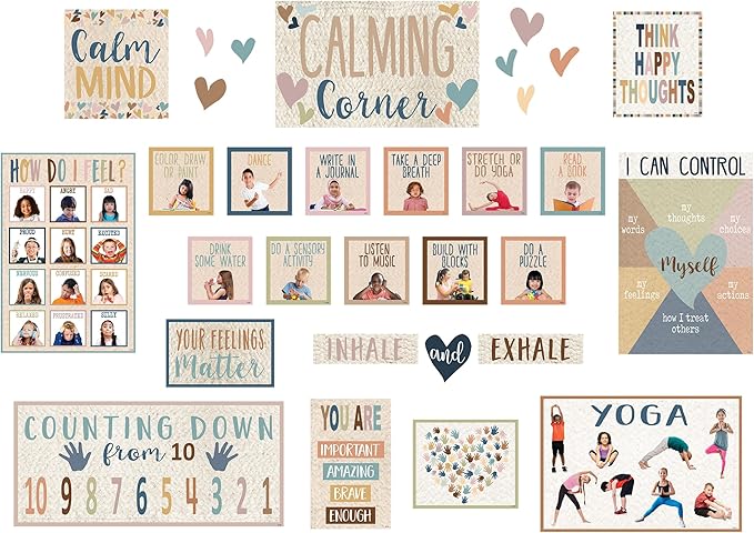 Teacher Created Resources Everyone is Welcome Calming Corner Bulletin Board (TCR7118)