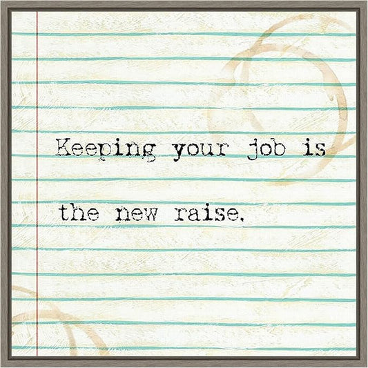 Amanti Art Framed Canvas Wall Art 16x16 Office Snark III by Studio W, Framed Wall Art Canvas, Humor Artwork, Country Rustic Decor, Small Poster Painting for Living Room, Bedroom, Bathroom, Kitchen,