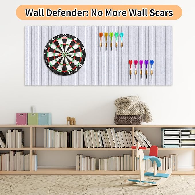 Smarpau Large Cork Board for Walls, 48"x36" Bulletin Board, 12 Pack Felt Wall Tiles with Pushpins Removable Security Stickers, Pin Board for Office Wall Organizer Protector -Dark Camel