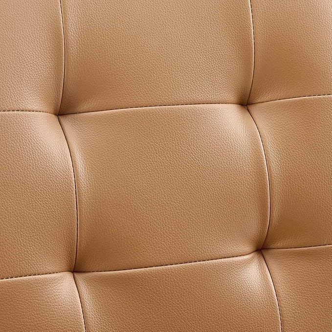 Modway Prim Ribbed Armless Mid Back Swivel Conference Office Chair In Tan