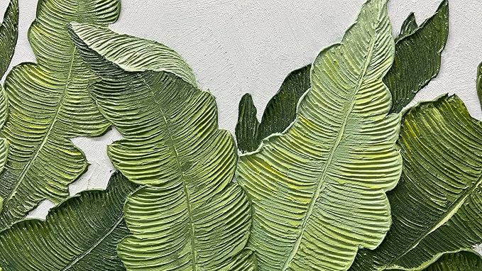 YaSheng Art-Canvas Wall Art with 3D Hand Painted Textured Modern Large Oil Painting Contemprary Aesthetic Floral Pictures for Living Room Bedroom DinningDecor (24x48inch, YS170)