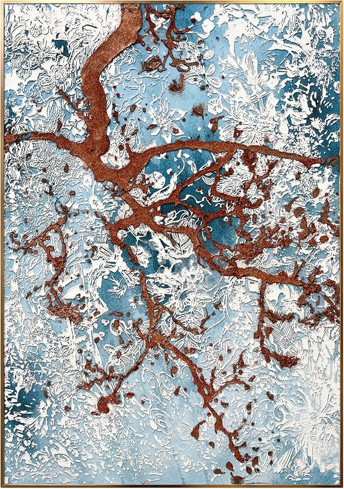 BrightA Winter Trees Large Canvas Wall Art Large Wall Decor Big Wall Paintings for Living Room Wall Bedroom Above Bed Wall Decor 55.1"x78.7"