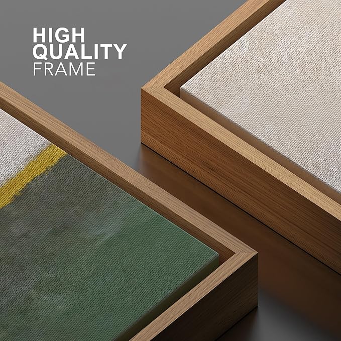 SIGNWIN Framed Canvas Wall Art Abstract Color Block Canvas Prints Home Artwork Decoration for Living Room,Bedroom - 16x24 inches