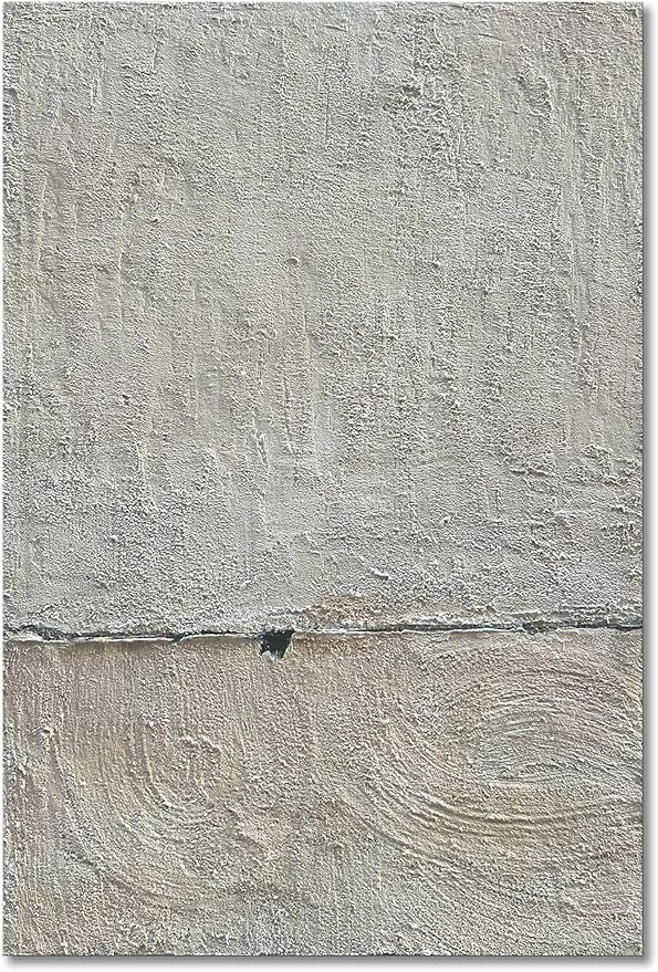 NANKAI Hand Painted Minimalist Black and White Art Canvas Abstract Oil Painting 36x24 inch Wall Decorative Art