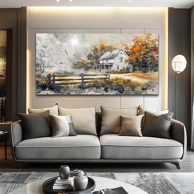 KELIYUAN Wall Decor Large Canvas Painting Wall Art For Bedroom Living Room Decoration Abstract Ink Landscape Painting Art Print Picture Room For office Farmhouse Home Decor Home Aesthetics 30x60 In
