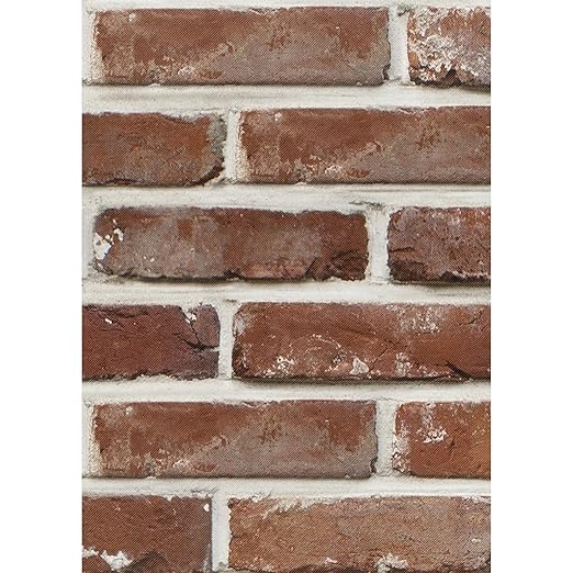 Teacher Created Resources Red Brick Better Than Paper Bulletin Board Roll, 4' x 12', 4 Rolls