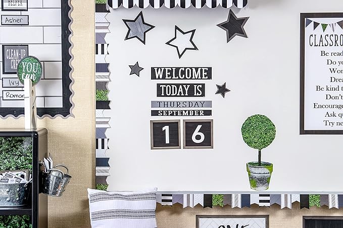 Teacher Created Resources Modern Farmhouse Perpetual Calendar Mini Bulletin Board (TCR8509)