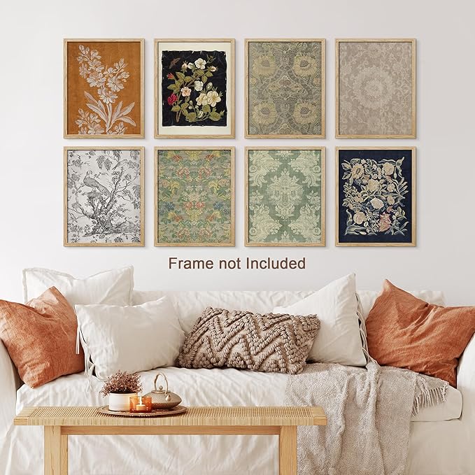 SIGNWIN Poster Wall Art Set of Floral Botanical Flower Landscapes for Living Room, Bedroom, Office - 12"x16"x 8