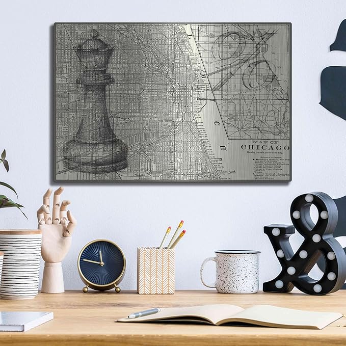 'Office Sketches Collection E' by Ethan Harper Metal Wall Art, 16"x12"