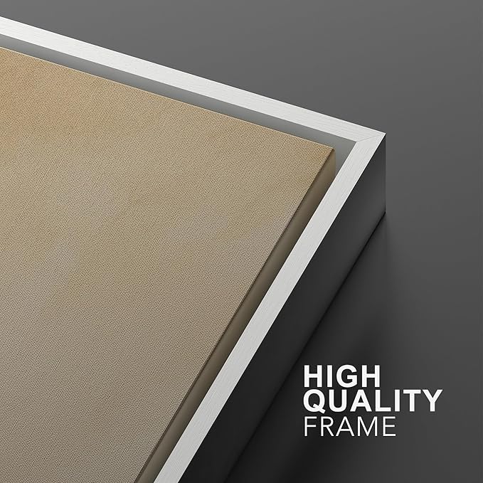 SIGNWIN Framed Canvas Print Wall Art Set Golden Brown Abstract Cloudscape Dramatic Modern Landscape Illustrations Modern Art Decorative Multicolor for Living Room, Bedroom, Office - 24"x36"x2 White