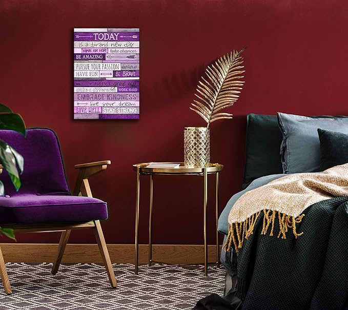 CGXART Inspirational Wall-Art - Office Wall Decor For Bedroom Teen Girl - Wall Pictures For Living Room - Word Artwork For Home Walls Teenage Girl Room Decor 16 x 24 Inch