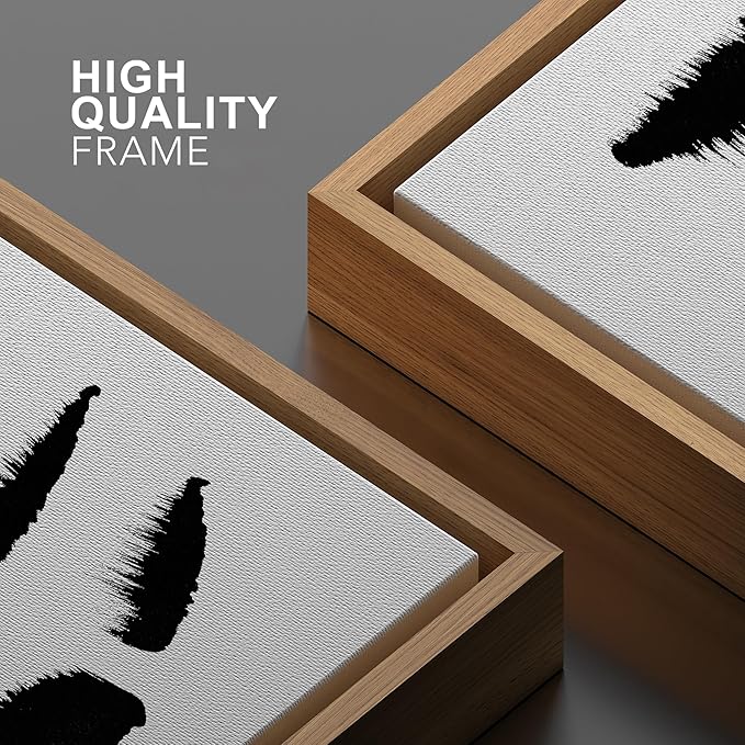 SIGNWIN Framed Canvas Wall Art Abstract Color Block Canvas Prints Home Artwork Decoration for Living Room,Bedroom - 24x36 inches