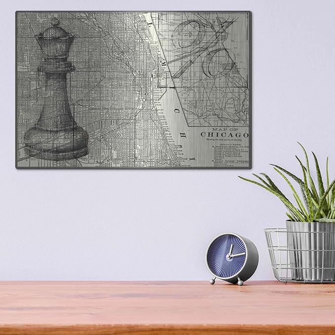 'Office Sketches Collection E' by Ethan Harper Metal Wall Art, 16"x12"
