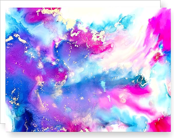 Alcohol Ink Paper - Non-Absorbent, Heavy Weight & Tear Resistant - Forgiving - Many Inks Wipe Off Clean for Easy Reuse On White - Flexible Bright White EVO 20x26 Inch (5 Sheets)