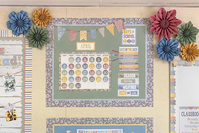 Teacher Created Resources Classroom Cottage Calendar Bulletin Board (TCR7173)