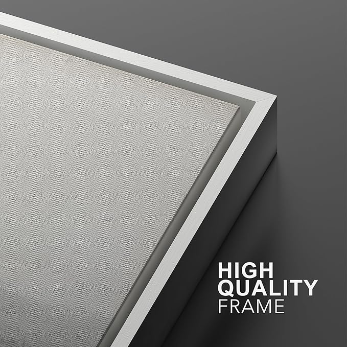 SIGNWIN Framed Canvas Print Wall Art Set Black and Gray Abstract Horizon Modern Minimalist Neutral Illustrations Modern Art Decorative Multicolor for Living Room, Bedroom, Office - 24"x36"x2 White