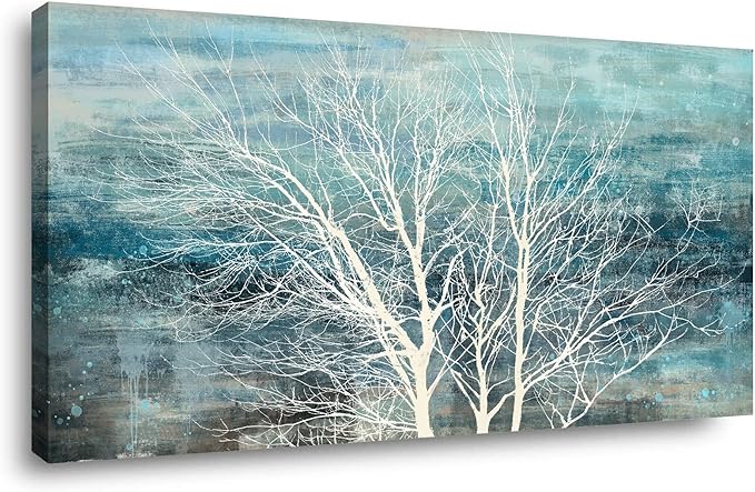 Sxurmtiie abstract landscape bedroom wall art three of life artwork piceure 24inch x48inch modern paintings living room decortaion
